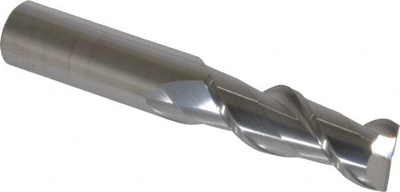 5/8", 1-5/8" LOC, 5/8" Shank Diam, 3-3/4" OAL, 2 Flute, Solid Carbide Square End Mill
