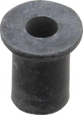 #8-32, 0.438" Diam x 0.052" Thick Flange, Rubber Insulated Rivet Nut
