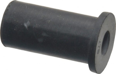 1/4-20, 0.635" Diam x 0.051" Thick Flange, Rubber Insulated Rivet Nut