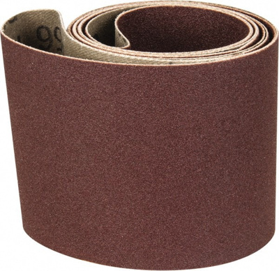 Abrasive Belt: 2-1/2" Wide, 60" Long, 180 Grit, Aluminum Oxide