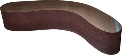 Abrasive Belt: 4" Width, 50 Grit, Aluminum Oxide