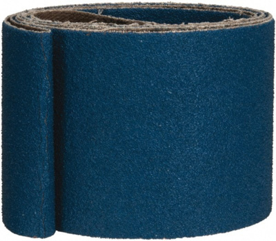 Abrasive Belt: 2" Wide, 48" Long, 80 Grit, Zirconia Alumina