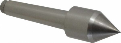 1-1/4" Head Diam, Carbide-Tipped Steel Standard Point Solid Dead Center