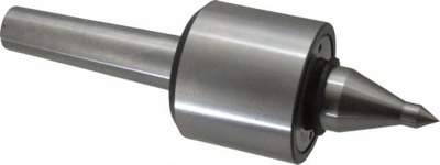 Live Center: Taper Shank, 1,100 lb Max Workpiece Weight, Hardened Tool Steel