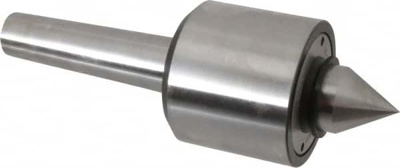 Live Center: Taper Shank, 2,100 lb Max Workpiece Weight, Hardened Tool Steel