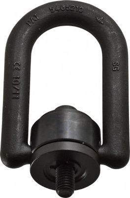 Center Pull Hoist Ring: Screw-On, 2,500 lb Working Load Limit