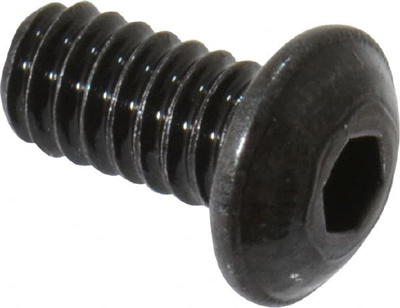 Socket Cap Screw: #2-56 x 3/16, Alloy Steel, Black Oxide Finish