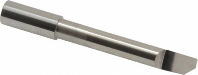 Helical Boring Bar: 0.3" Min Bore, 1-3/4" Max Depth, Right Hand Cut, Submicron Solid Carbide