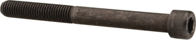 Hex Head Cap Screw: 1/4-28 x 2-1/2", Alloy Steel, Black Oxide Finish