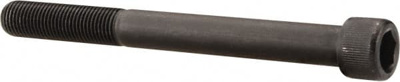 Hex Head Cap Screw: 3/8-24 x 3-3/4", Alloy Steel, Black Oxide Finish