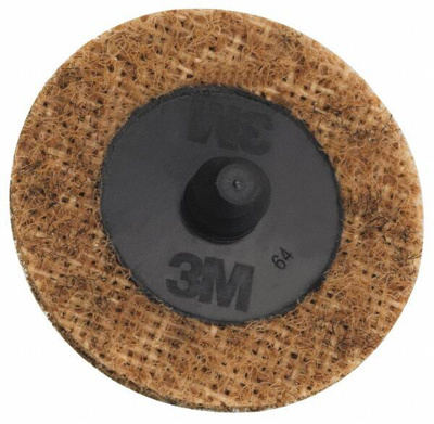 Quick-Change Disc: Roloc, 2" Disc Dia, Aluminum Oxide, Non-Woven