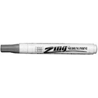 Paint Pen Marker: White, Alcohol-Based, Fiber Point
