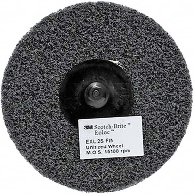 Quick-Change Disc: Roloc TR, 3" Disc Dia, Silicon Carbide, Non-Woven