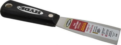 Putty Knife: Stainless Steel, 1-1/2" Wide
