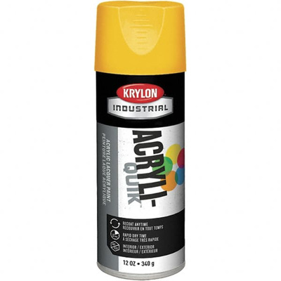 Enamel Spray Paint: OSHA Yellow, Gloss, 12 oz