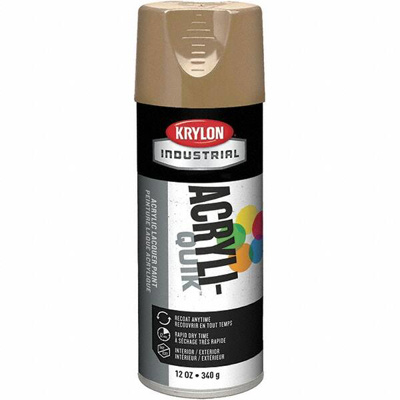 Lacquer Spray Paint: Khaki, Gloss, 16 oz