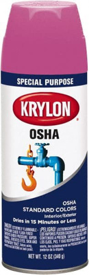 Enamel Spray Paint: OSHA Purple, Gloss, 12 oz