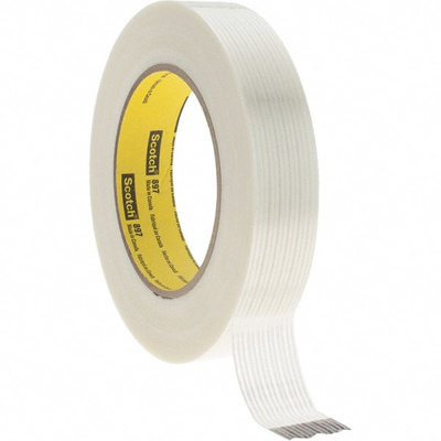 Packing Tape: 1" Wide, Clear, Rubber Adhesive