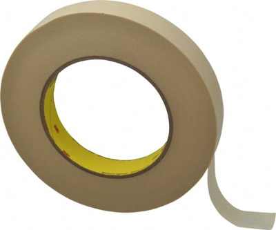 Masking Tape: 18 mm Wide, 60 yd Long, 6.3 mil Thick, Tan