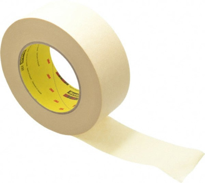 Masking Tape: 2" Wide, 60 yd Long, 6.3 mil Thick, Tan