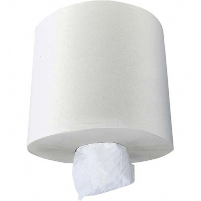 Pack of (6) Center Pull Rolls of 1 Ply White Paper Towels