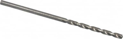 Jobber Length Drill Bit: 0.0781" Dia, 140 &deg;, High Speed Steel
