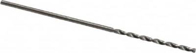 Jobber Length Drill Bit: 0.04" Dia, 140 &deg;, High Speed Steel