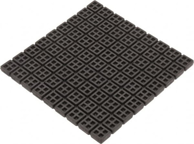 18" Long x 18" Wide x 3/4" Thick, Rubber, Machinery Leveling Pad & Mat