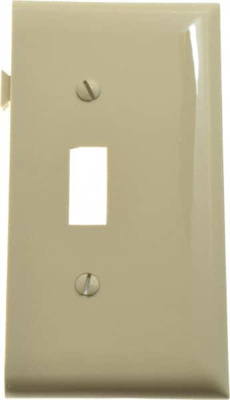 1 Gang, 4.9062 Inch Long x 2.4687 Inch Wide, Sectional Switch Plate