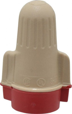 Wing Twist-On Wire Connector: Red & Tan, Flame-Retardant, 2 AWG