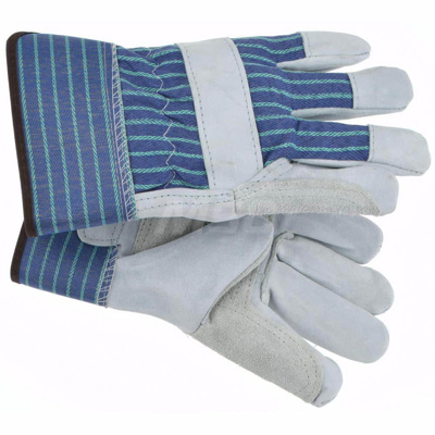 Gloves: Size L, Cotton-Lined, Cowhide