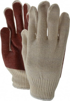 General Purpose Work Gloves: Large, Nitrile Coated, Cotton Blend