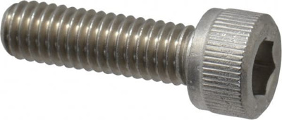 Hex Head Cap Screw: M2.5 x 0.45 x 8 mm, Grade 316 & Austenitic Grade A4 Stainless Steel, Uncoated