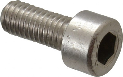 Hex Head Cap Screw: M5 x 0.80 x 12 mm, Grade 316 & Austenitic Grade A4 Stainless Steel, Uncoated