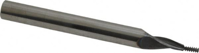 Helical Flute Thread Mill: #4-40, Internal, 2 Flute, 1/4" Shank Dia, Solid Carbide