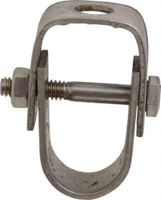 Adjustable Clevis Hanger: 1/2" Pipe, 3/8" Rod, 304 Stainless Steel