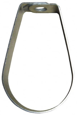 Adjustable Band Hanger: 1/2" Pipe, 3/8" Rod, 304 Stainless Steel