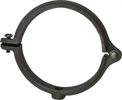 Split Ring Hanger: 4" Pipe, 1/2" Rod, Malleable Iron