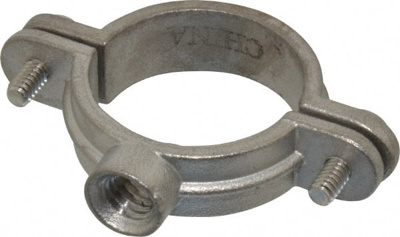 Split Ring Hanger: 1" Pipe, 3/8" Rod, 304 Stainless Steel