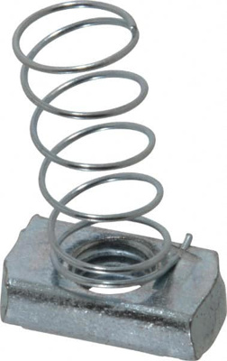 Strut Channel Spring Strut Nut: Use with Attaching Hanger Rod or Other Accessories From Strut