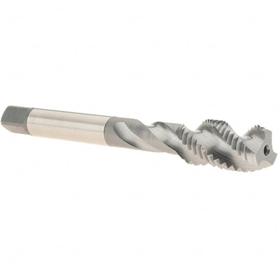 Spiral Flute Tap: M10 x 1.25, Metric Fine, 3 Flute, Modified Bottoming, 2B Class of Fit, High Speed 