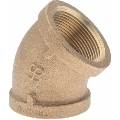 Brass Pipe Fitting: 1-1/2" Fitting, FNPT x FNPT, Class 125