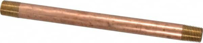 Brass Pipe Nipple: Threaded on Both Ends, 5" OAL, 1/8" NPT