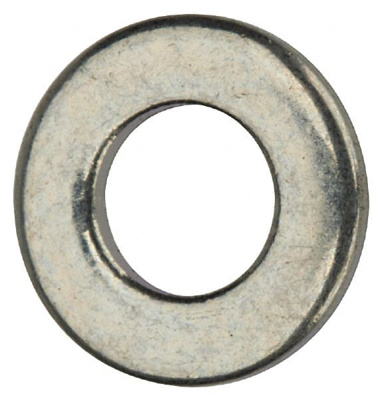 5" Screw SAE Flat Washer: Steel, Zinc-Plated