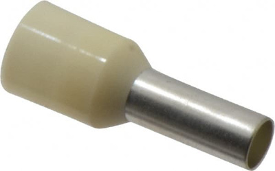 8 AWG, Partially Insulated, Crimp Electrical Wire Ferrule
