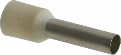 8 AWG, Partially Insulated, Crimp Electrical Wire Ferrule