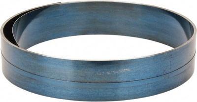 Steel Coil: 0.012" Thick, 4" Wide, 5' Long, Grade 1095 Blue Tempered