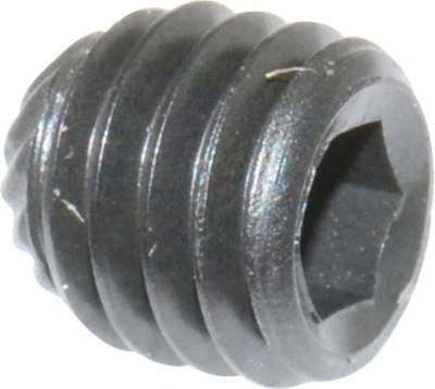 Set Screw: #10-32 x 3/16", Knurled Cup Point, Alloy Steel, Grade 8