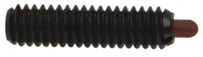 10-32, 3/4" Thread Length, 1/8" Plunger Projection, Steel Threaded Spring Plunger