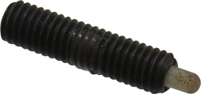 10-32, 3/4" Thread Length, 1/8" Plunger Projection, Steel Threaded Spring Plunger